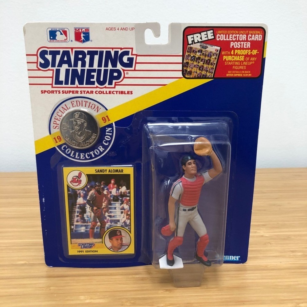 Kenner Starting Lineup Sandy Alomar Action Figure Unisex OS Kids Blue 1991 MLB